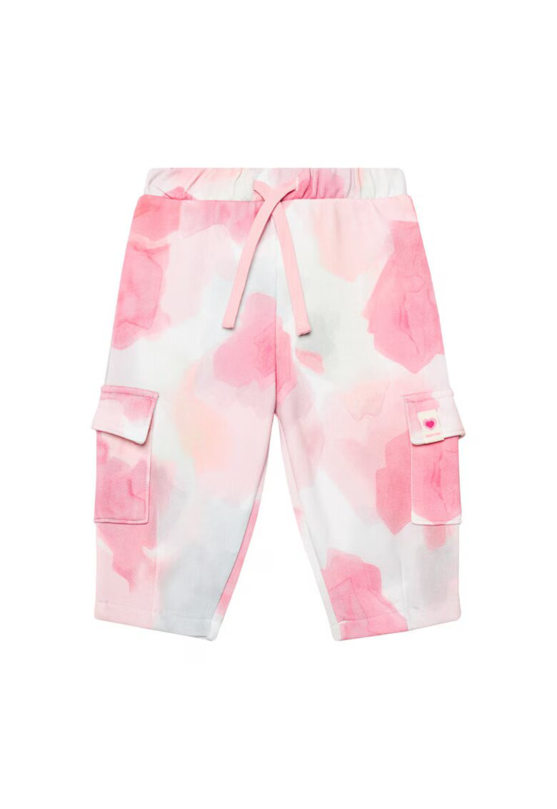 United Colors Of Benetton Pantaloni de trening fete 35UJGF04Q - Bumbac - Roz - Roz