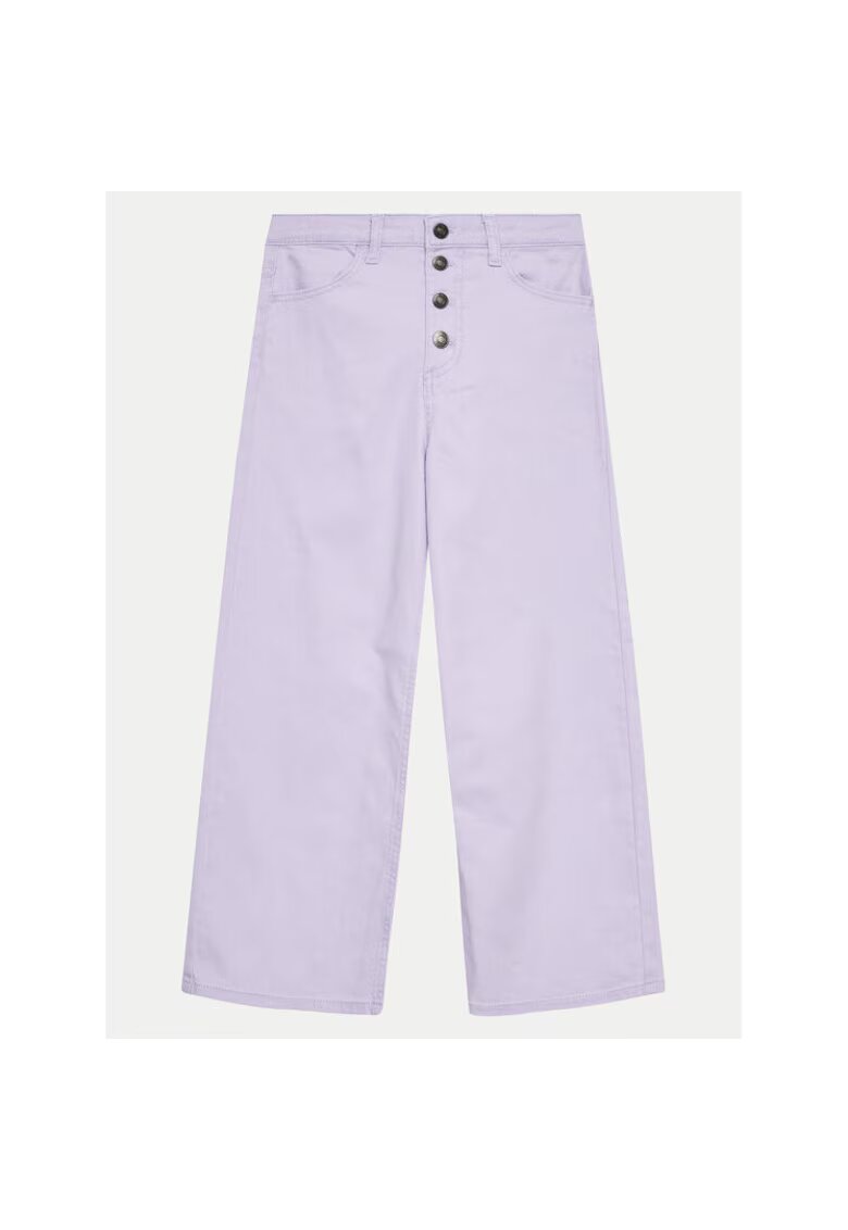 United Colors Of Benetton Pantaloni fete - 303816421 - Bumbac - Violet - Violet