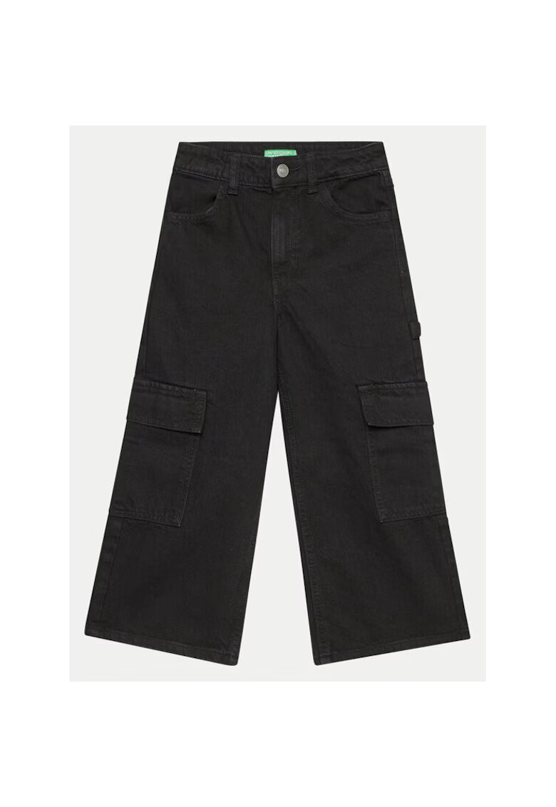 United Colors Of Benetton Pantaloni fete - 304279959 - Bumbac - Negru - Negru