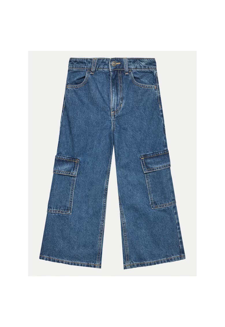 United Colors Of Benetton Pantaloni fete - 304279966 - Bumbac - Albastru - Albastru
