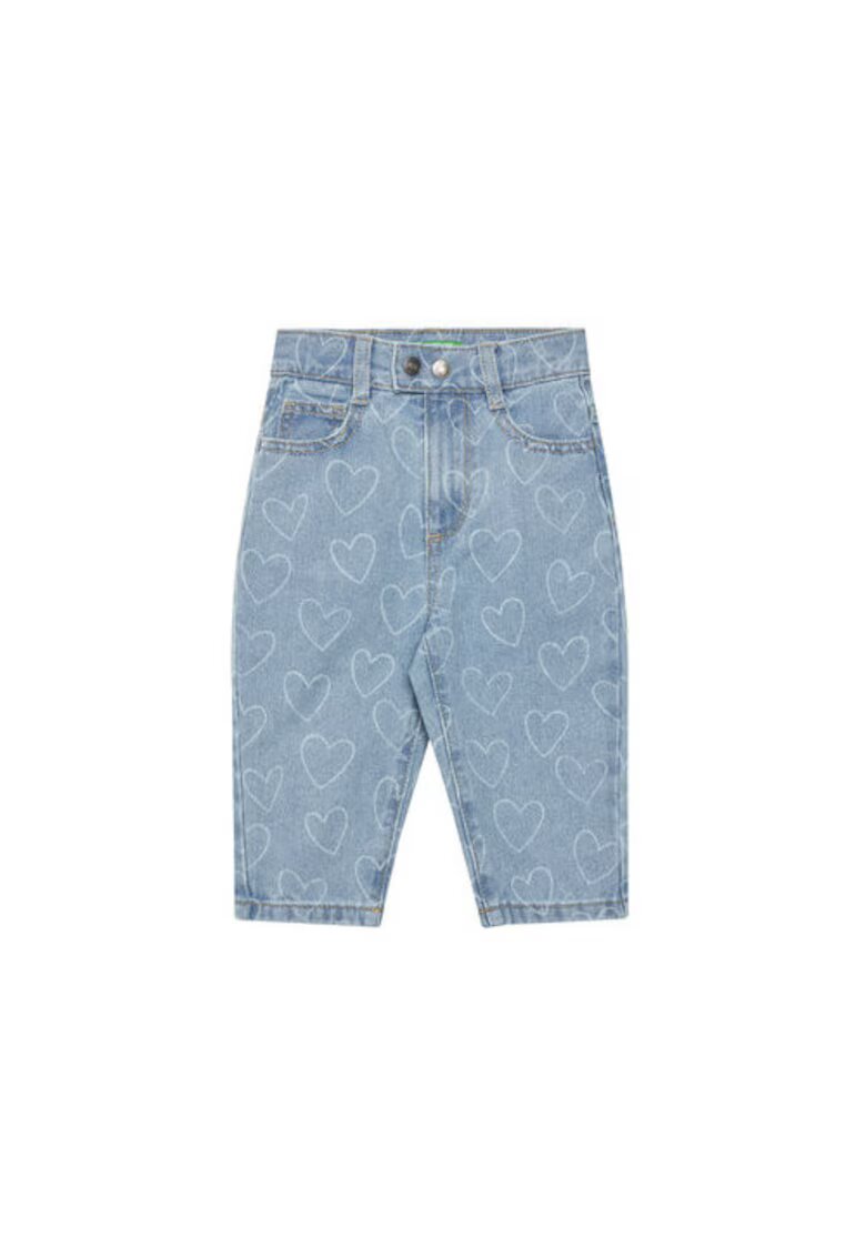 United Colors Of Benetton Pantaloni fete 49DAGE02I - Bumbac - Albastru - Albastru