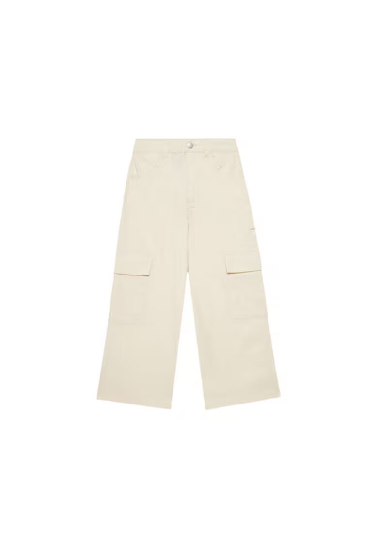 United Colors Of Benetton Pantaloni fete 4L2VCE040 - Bumbac - Bej - Bej
