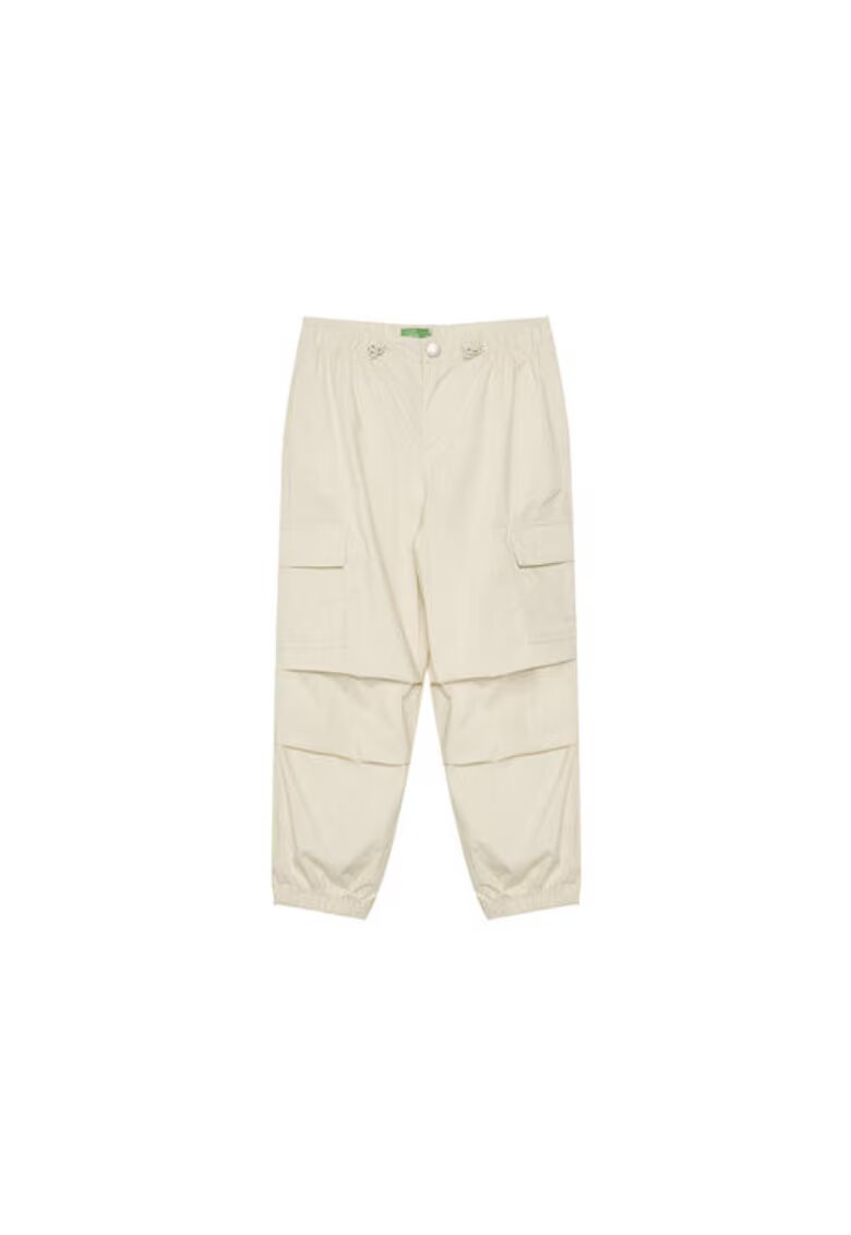United Colors Of Benetton Pantaloni fete Bumbac - Bej - Bej