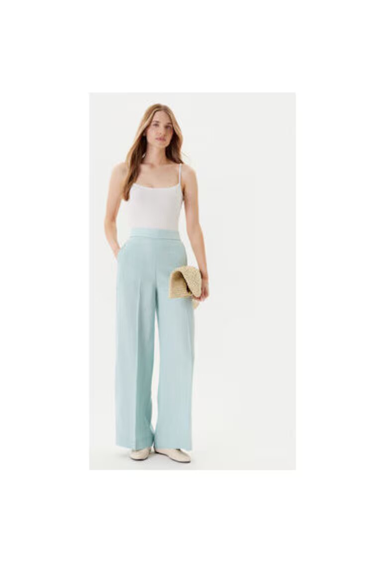 United Colors Of Benetton Pantaloni palazzo dama 4AGHDF08K - Sintetic - S INTL - Verde