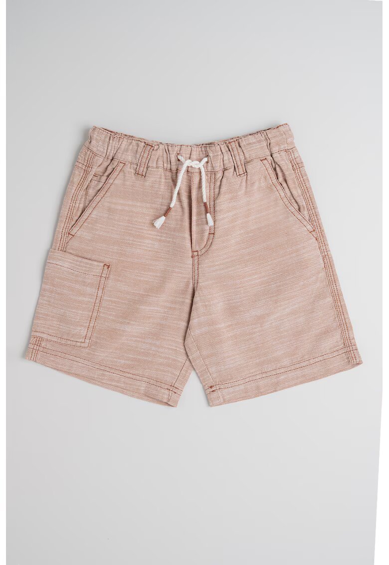 United Colors Of Benetton Pantaloni scurti cargo cu snur - Maro melange