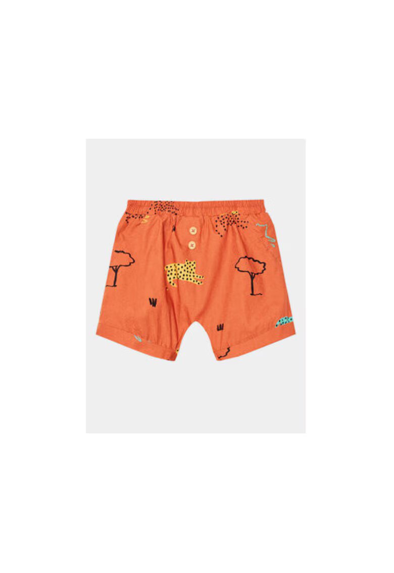 United Colors Of Benetton Pantaloni scurti copii - 302102792 - Bumbac - Portocaliu - Portocaliu