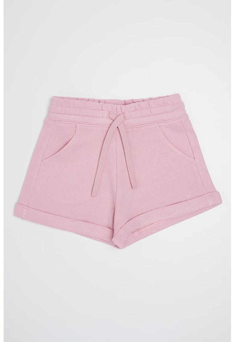 United Colors Of Benetton Pantaloni scurti cu snur de ajustare in talie - Fucsia