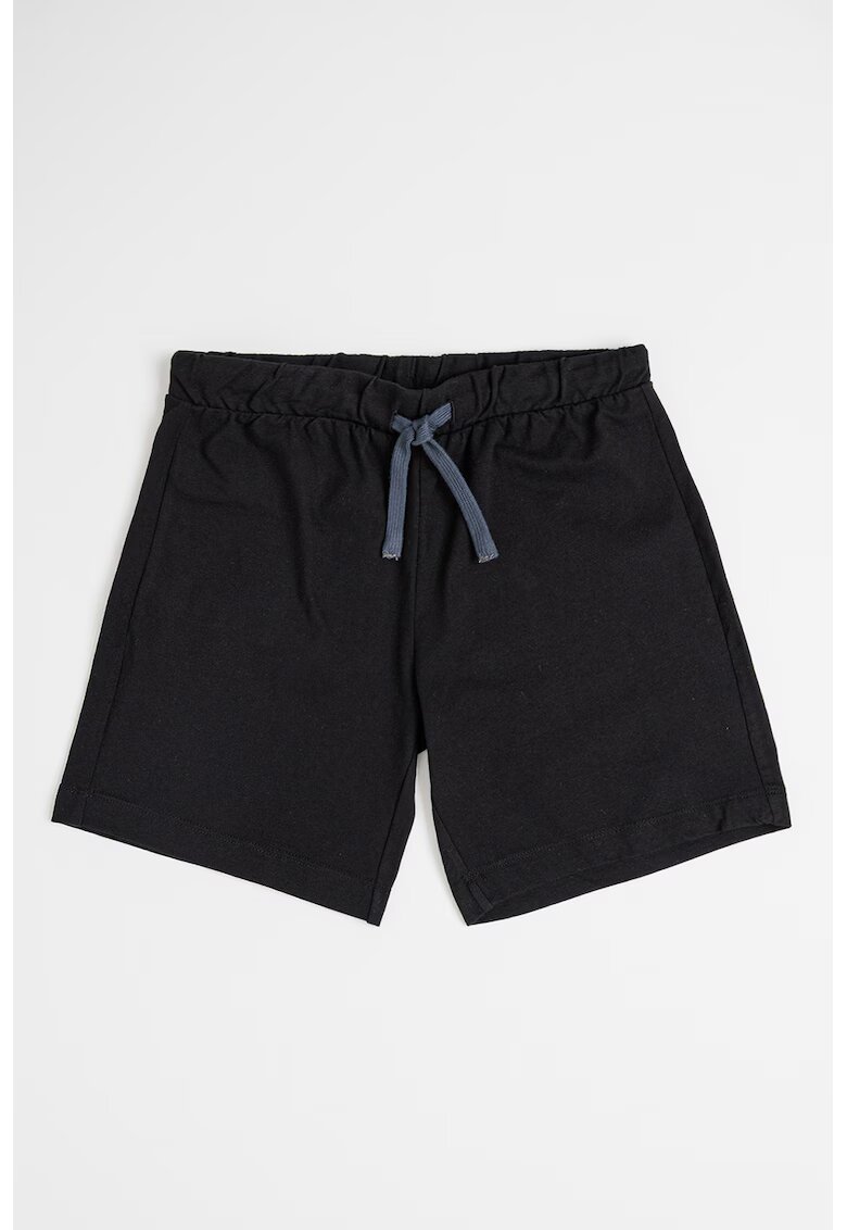 United Colors Of Benetton Pantaloni scurti cu snur si buzunar pe partea din spate - Negru