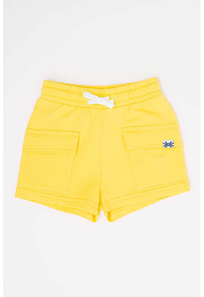 United Colors Of Benetton Pantaloni scurti cu snur si buzunare - Galben