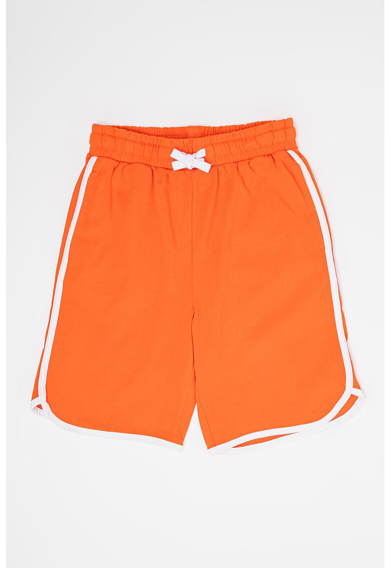 United Colors Of Benetton Pantaloni scurti de bumbac cu snururi - Coral