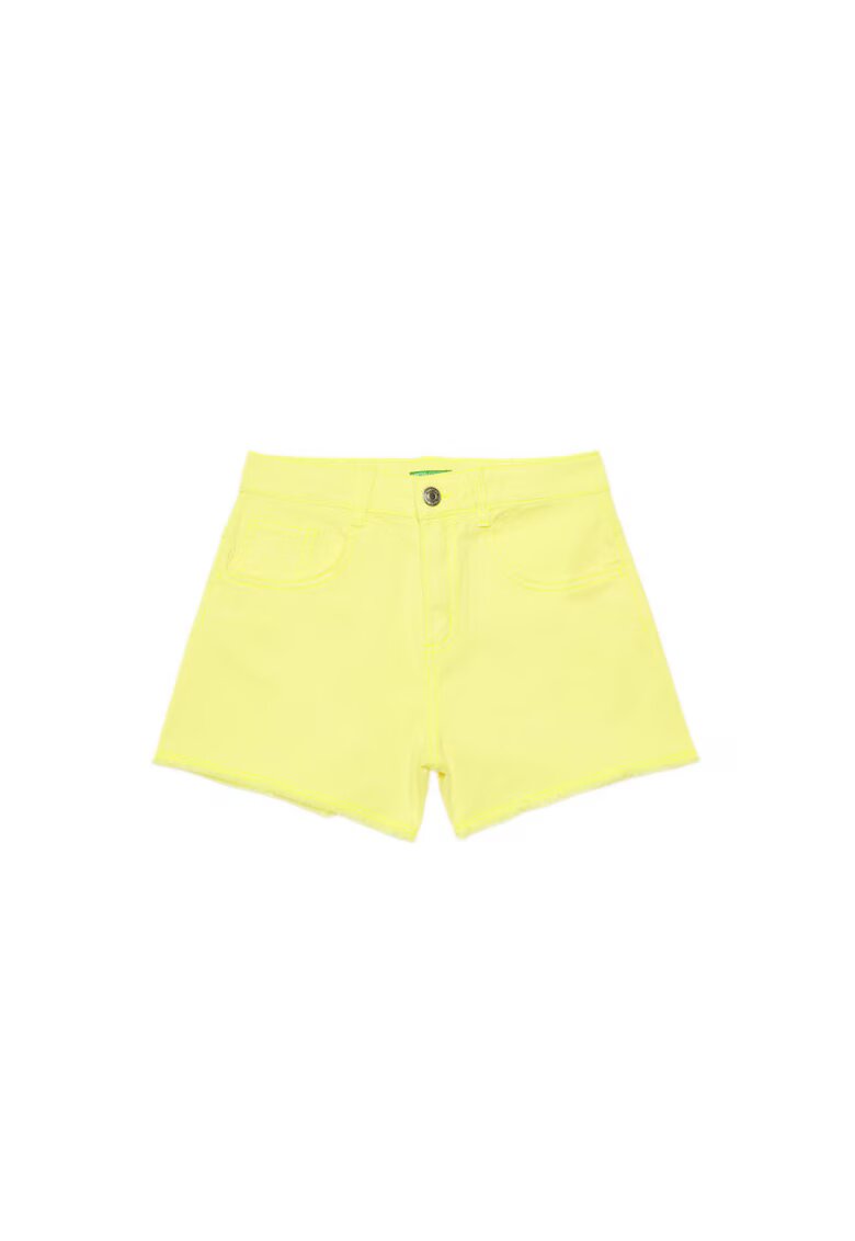 United Colors Of Benetton Pantaloni scurti din denim fete 4O69C9040 - Bumbac - Galben - Galben