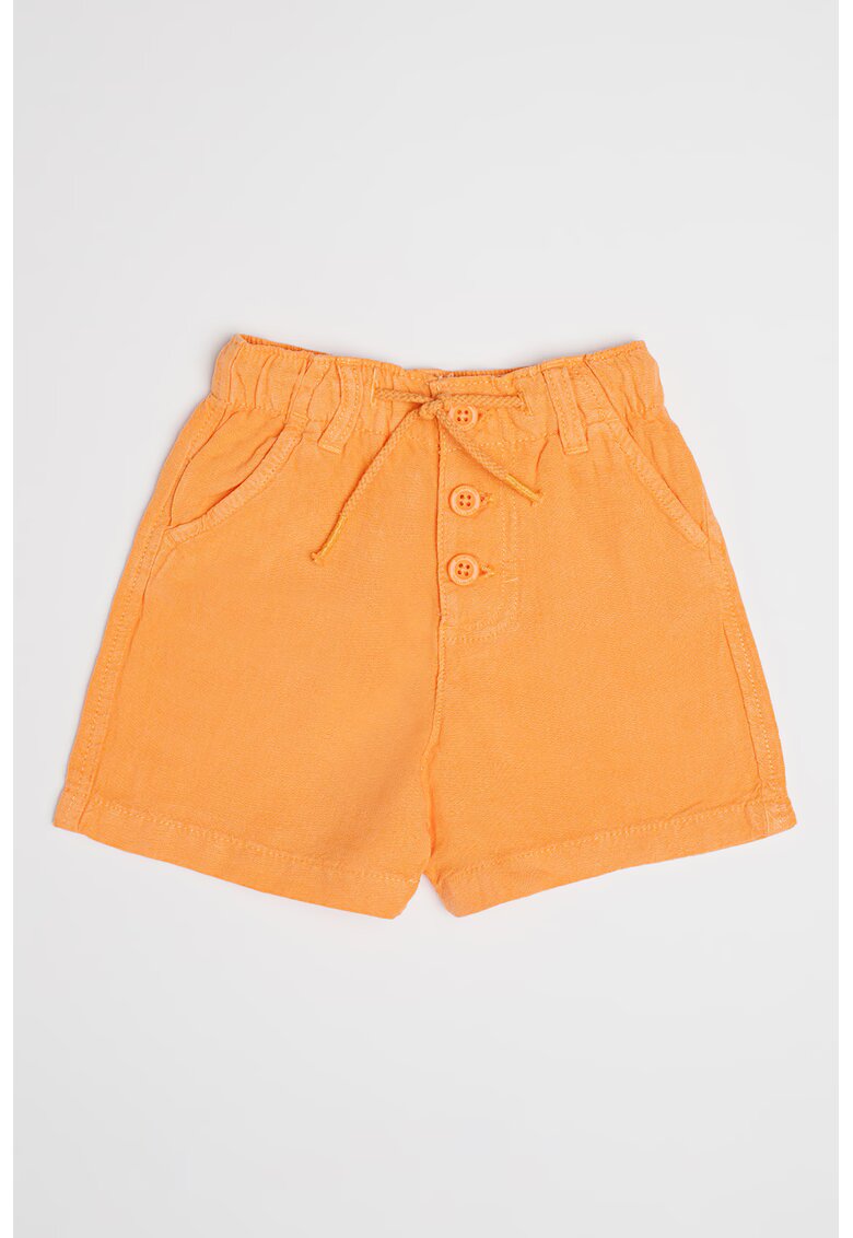 United Colors Of Benetton Pantaloni scurti din lyocell si in - Portocaliu