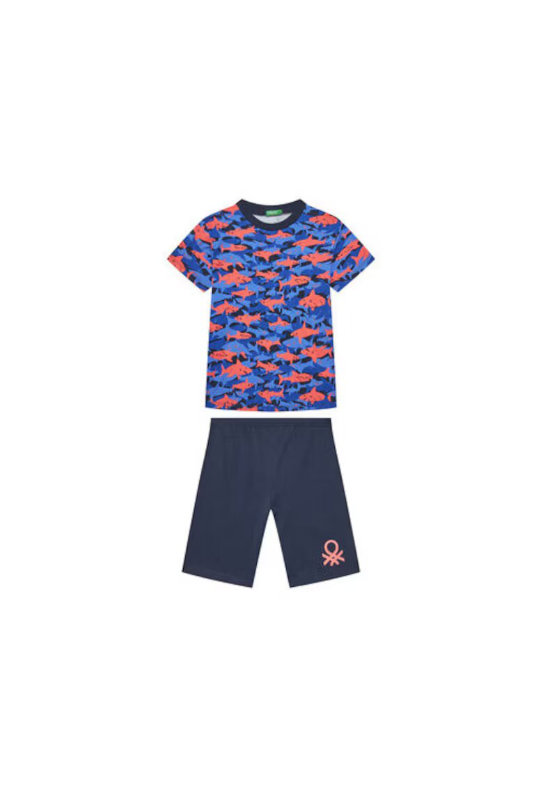 United Colors Of Benetton Pijama baieti 3X0Y0P08Q - Bumbac - Bleumarin - Bleumarin