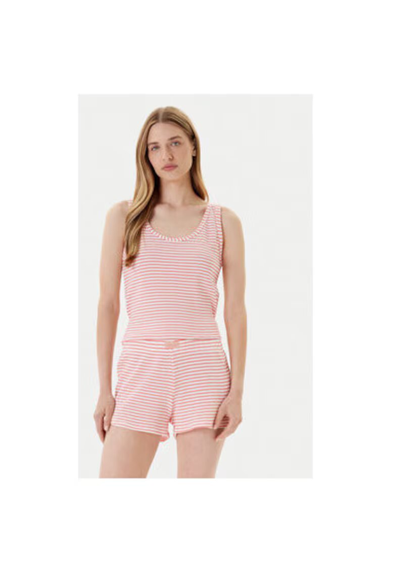 United Colors Of Benetton Pijama dama 36LC3P03V - Bumbac - Rosu