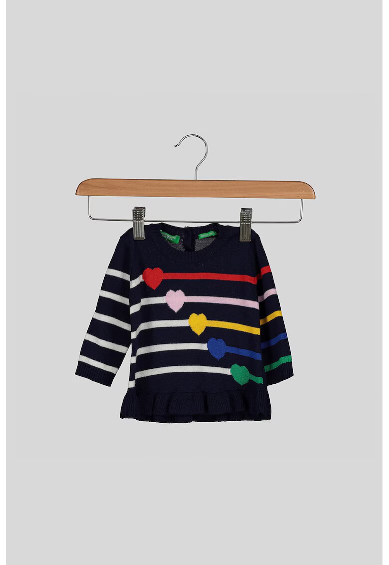 United Colors Of Benetton Pulover cu terminatie cu volane