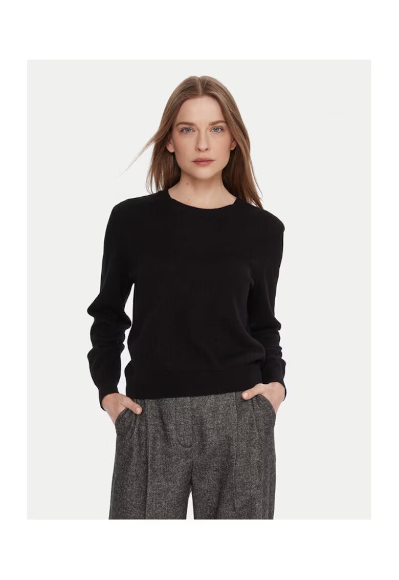 United Colors Of Benetton Pulover Dama - Negru - 100% lana - Negru