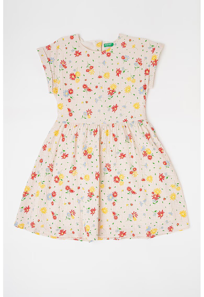 United Colors Of Benetton Rochie cu imprimeu floral - Rosu/Verde/Bej deschis