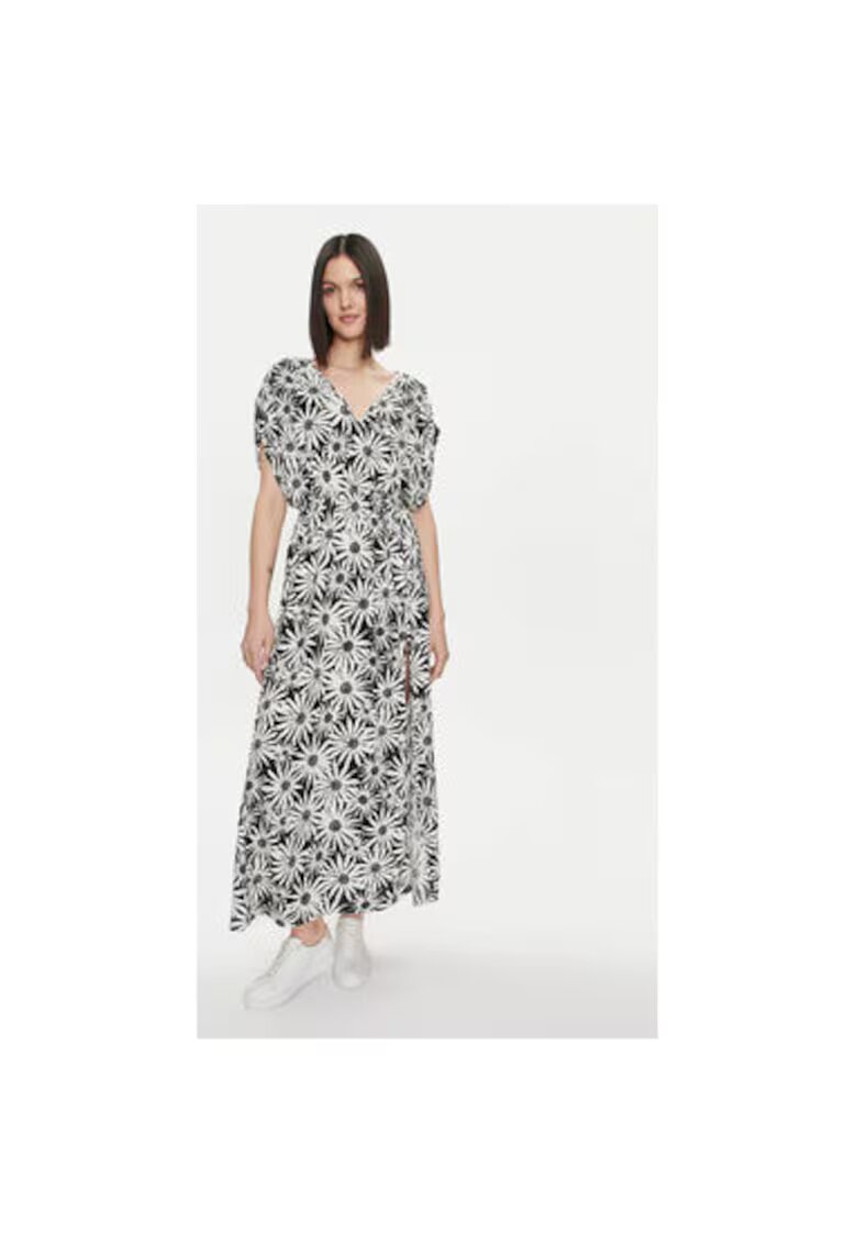 United Colors Of Benetton Rochie dama - 304191268 - Viscoza - Negru - Negru