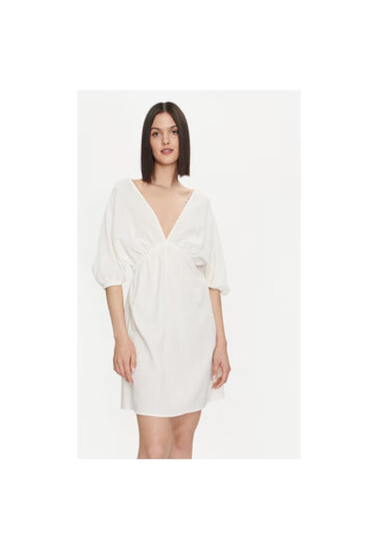 United Colors Of Benetton Rochie dama - 304191282 - Bumbac - Bej - Bej