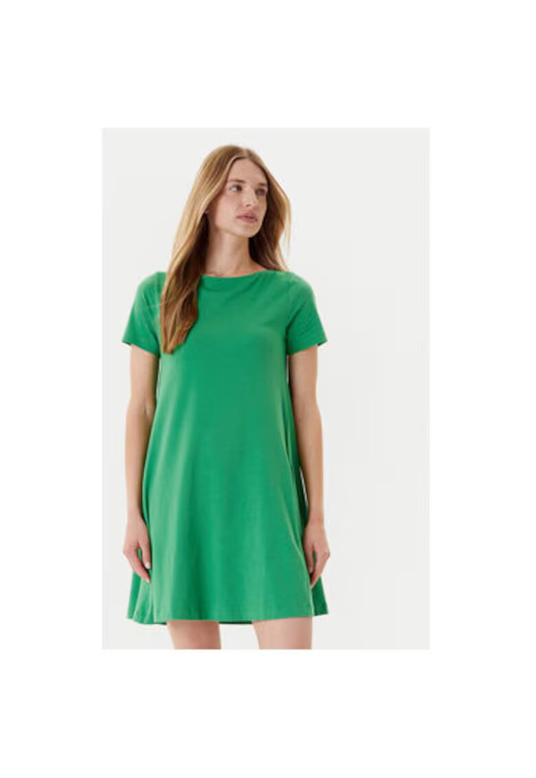 United Colors Of Benetton Rochie dama 3Z1RDV01E - Bumbac - Verde - Verde