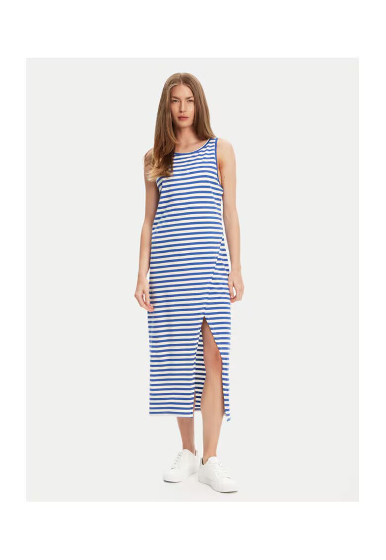 United Colors Of Benetton Rochie de vara dama 3W0C5V02F - Bumbac - Albastru