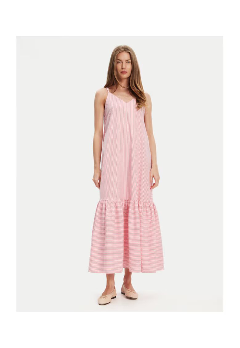 United Colors Of Benetton Rochie de vara dama 4SZRDV0B8 - Bumbac - Roz - Roz