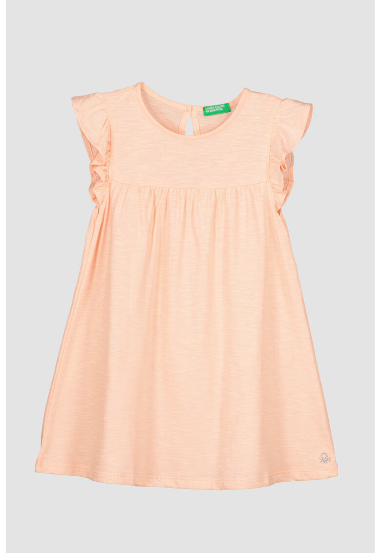 United Colors Of Benetton Rochie evazata de bumbac - Roz
