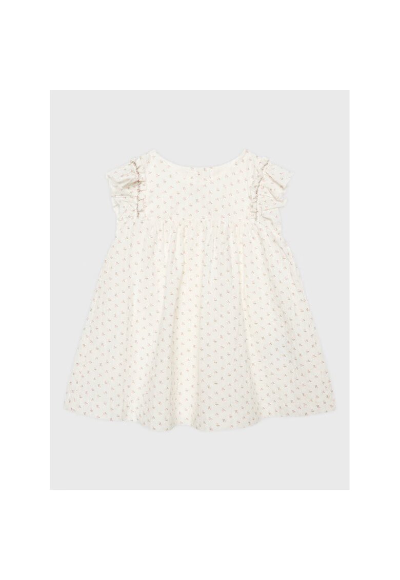 United Colors Of Benetton Rochie fete - 301770404 - Bumbac - Alb - Alb