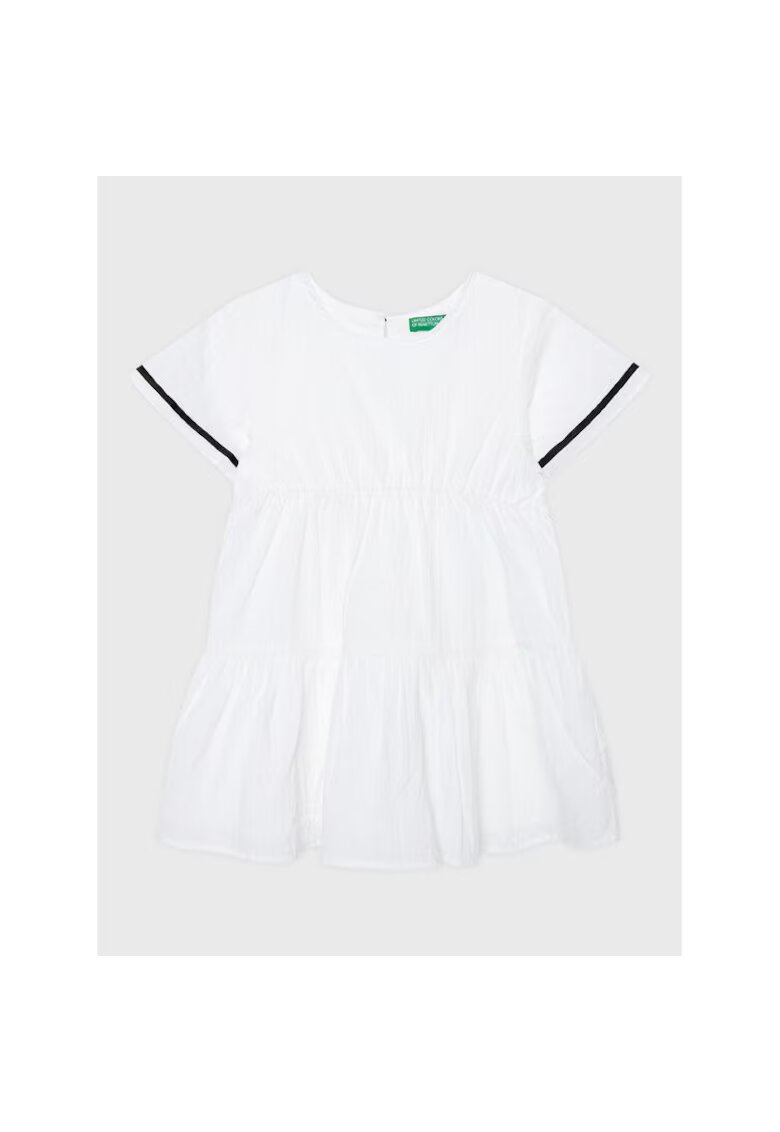United Colors Of Benetton Rochie fete - 301771630 - Bumbac - Alb - Alb