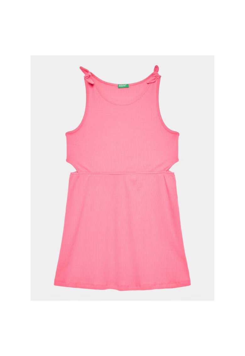 United Colors Of Benetton Rochie fete - 302098798 - Bumbac - Roz - Roz