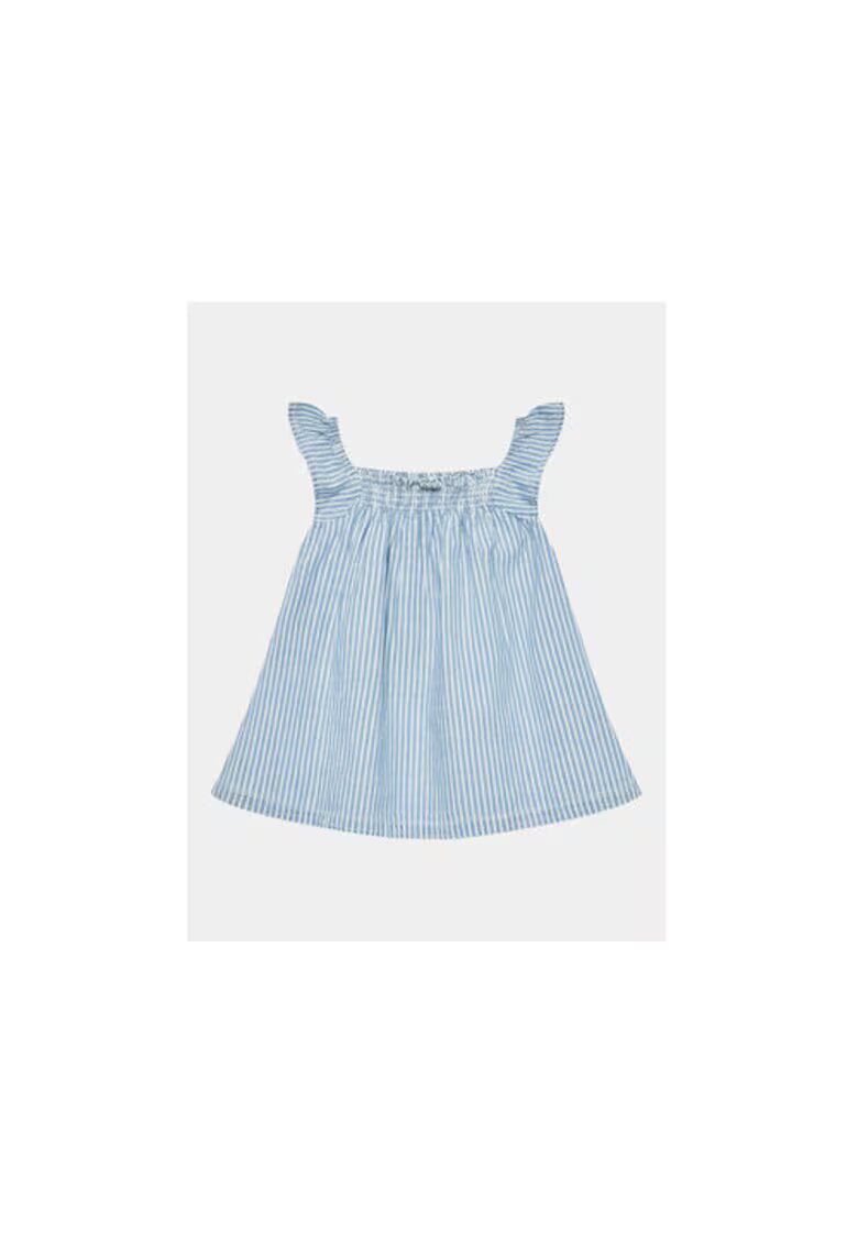 United Colors Of Benetton Rochie fete - 302102631 - Bumbac - Albastru - Albastru