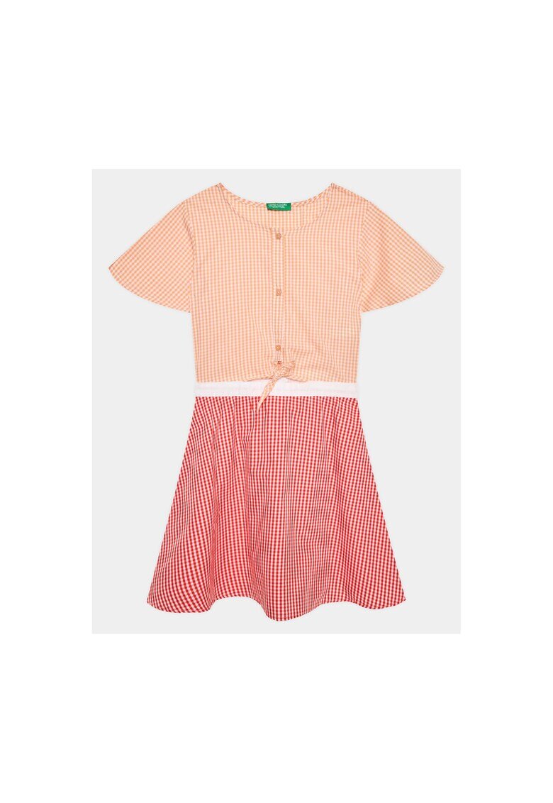 United Colors Of Benetton Rochie fetite - Bumbac - Portocaliu