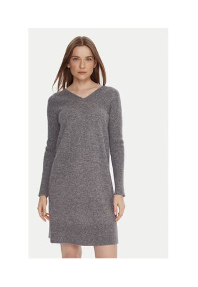 United Colors Of Benetton Rochie tricotata - gri - 80% lana - 20% poliamida - Gri