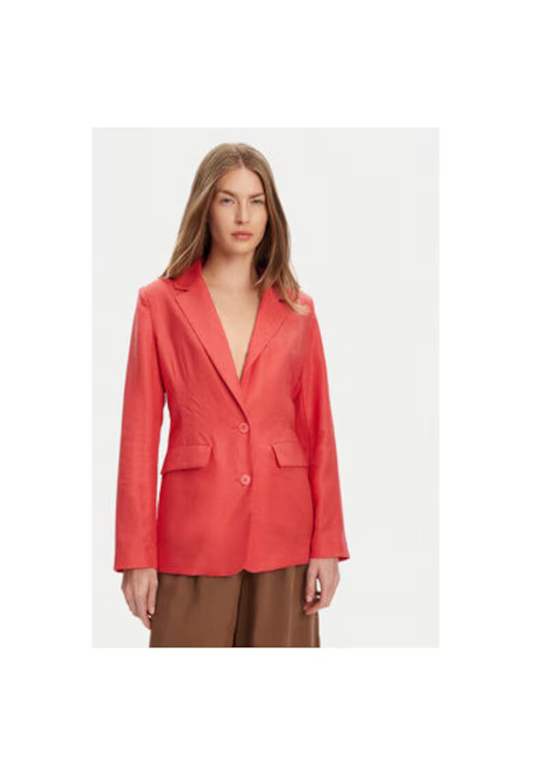 United Colors Of Benetton Sacou dama 25BVDW036 - Lyocell/In - Rosu - Rosu