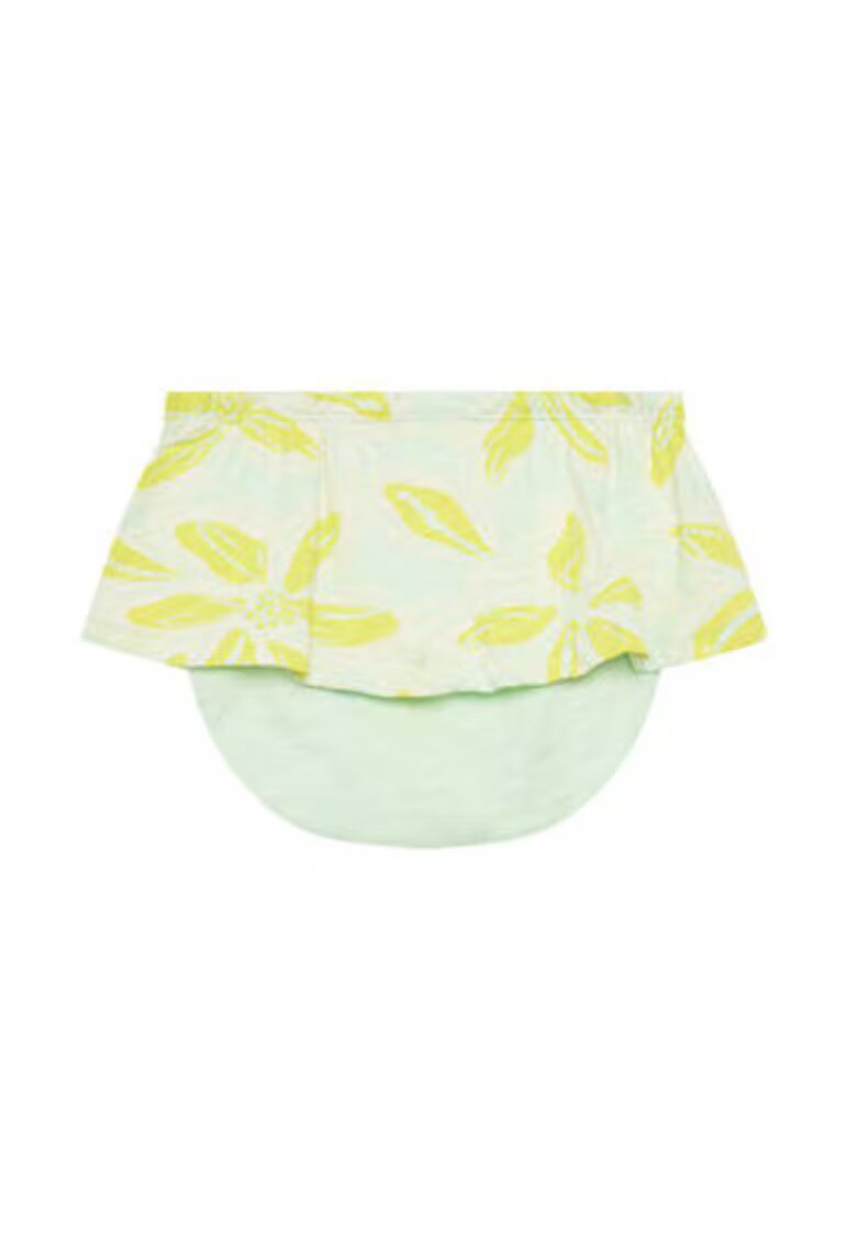 United Colors Of Benetton Set tricou si pantaloni scurti fete 3O7SAK015 - Bumbac - 74 CM - Verde