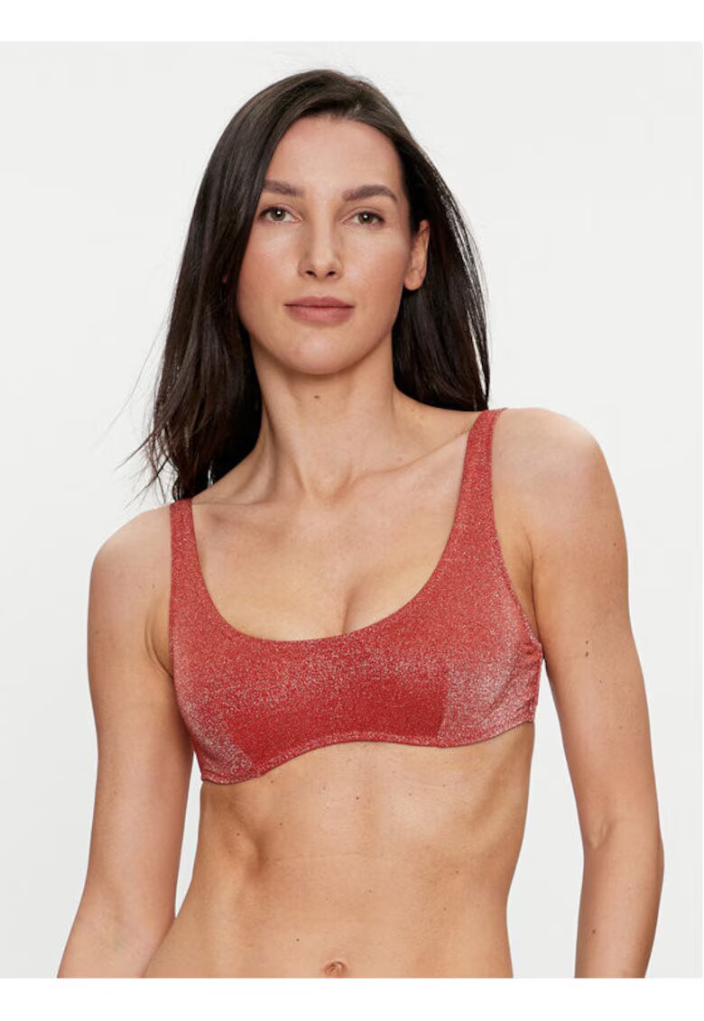 United Colors Of Benetton Sutien 304191107 - Nylon/Fibre metalice - Negru - Negru
