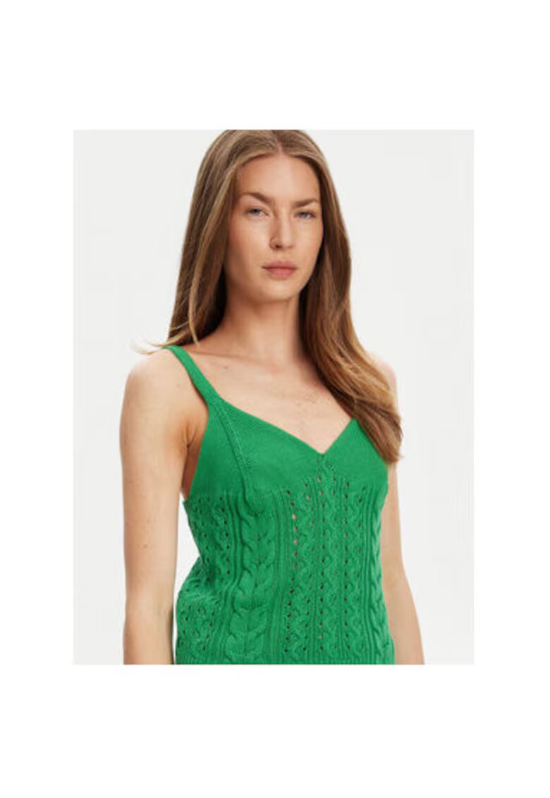 United Colors Of Benetton Top dama 101TDH01B - Bumbac - XS INTL - Verde