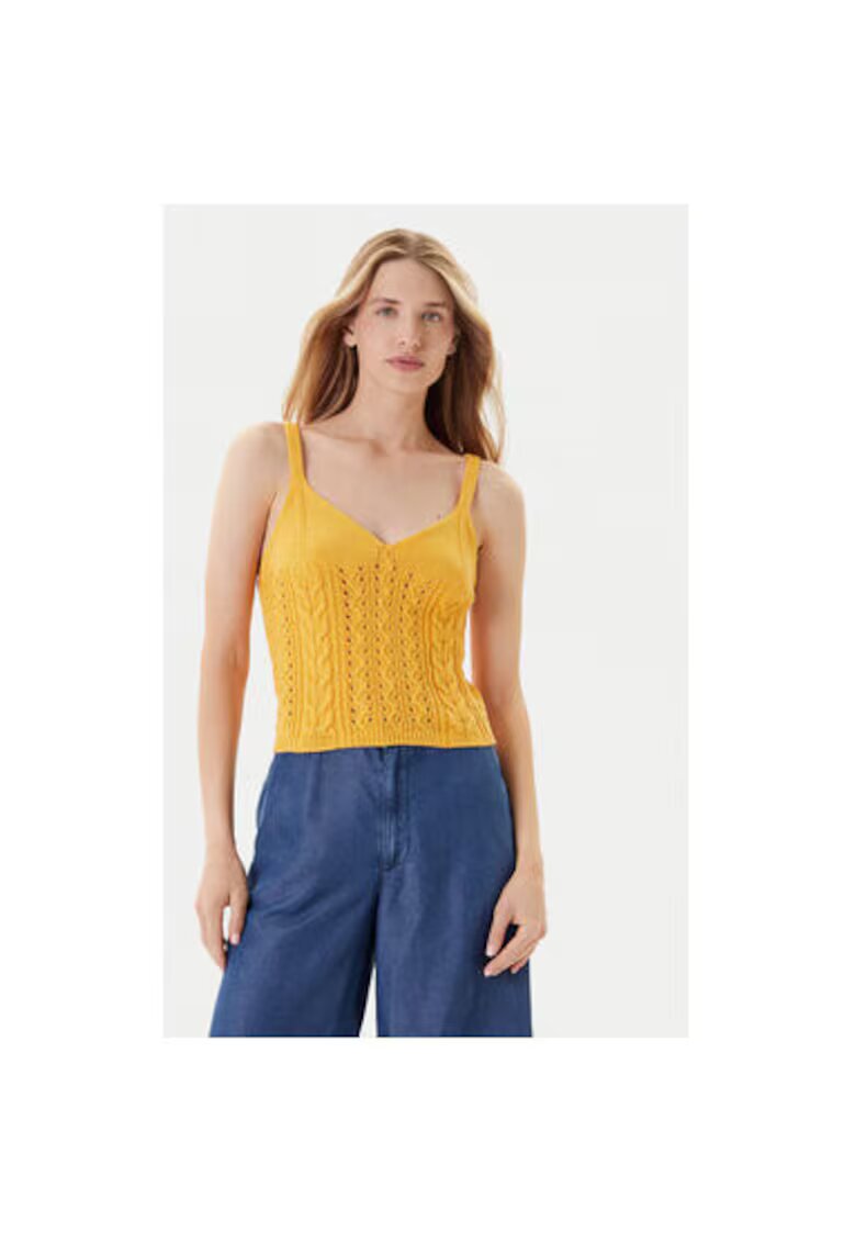 United Colors Of Benetton Top dama 101TDH01B7 - Galben