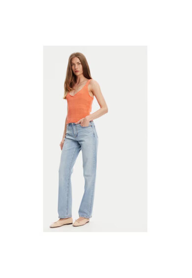 United Colors Of Benetton Top dama 1898DH018 - Bumbac - 453794 - Portocaliu