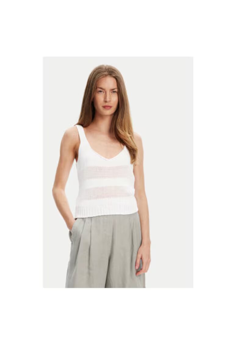 United Colors Of Benetton Top dama 1898DH018 - Bumbac - 46794 - Alb