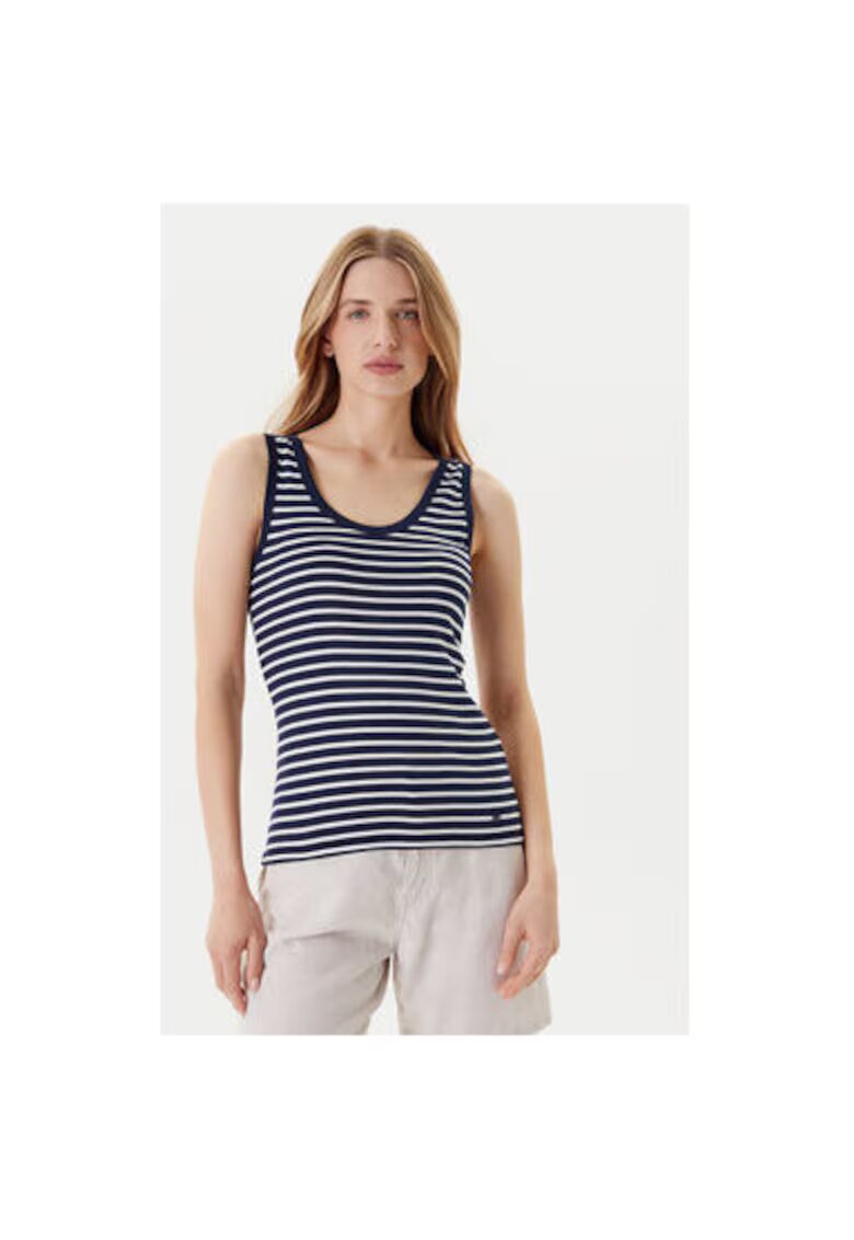 United Colors Of Benetton Top dama 30YSDH010 - Bumbac - 57464 - Negru