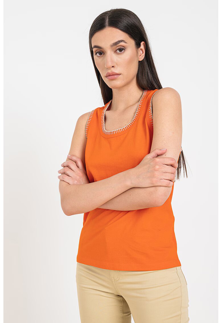 United Colors Of Benetton Top de bumbac - Portocaliu mandarina