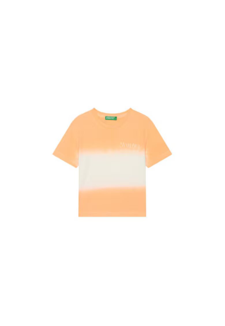 United Colors Of Benetton Tricou baieti 3NPDG10J5 - Bumbac - Portocaliu - Portocaliu