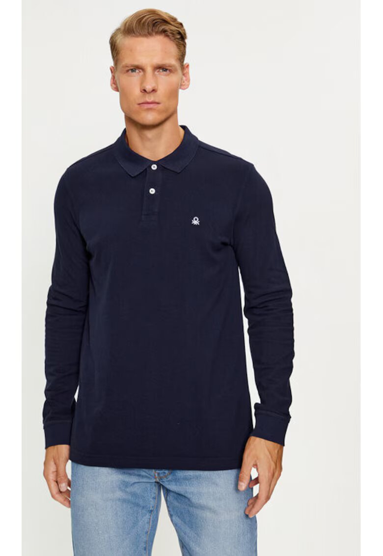 United Colors Of Benetton Tricou barbati - 303295073 - Bumbac - XS INTL - Albastru