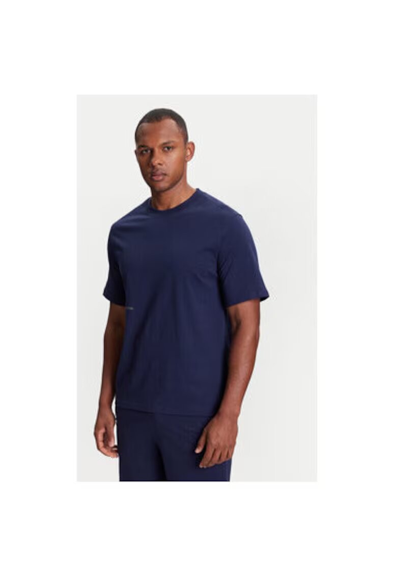United Colors Of Benetton Tricou barbati 30964M01W - Bumbac - Bleumarin - Bleumarin