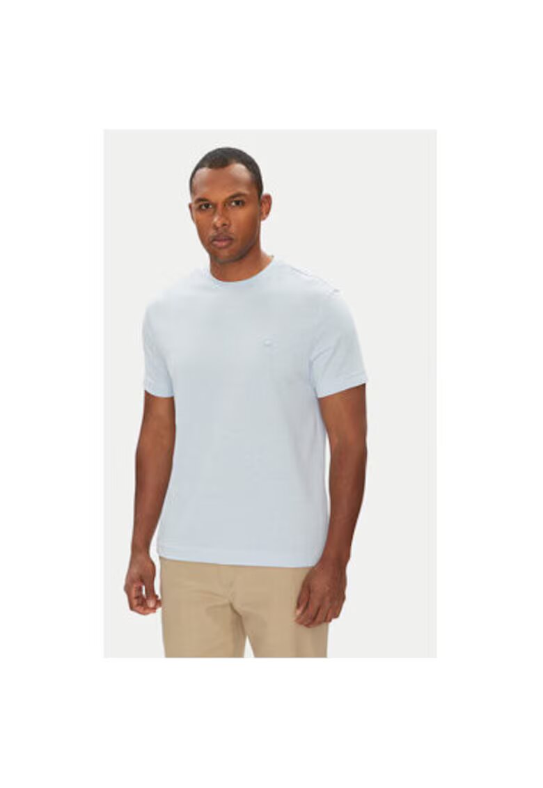 United Colors Of Benetton Tricou barbati 3M4WU1088 - Bumbac - Albastru - Albastru