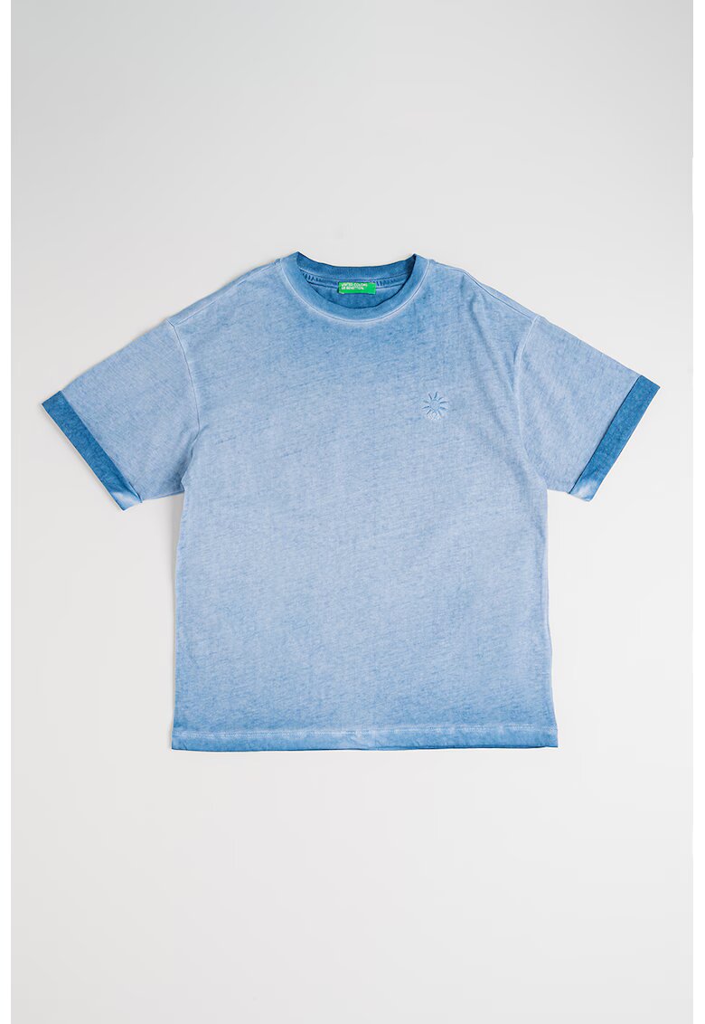 United Colors Of Benetton Tricou cu aspect deteriorat - Albastru