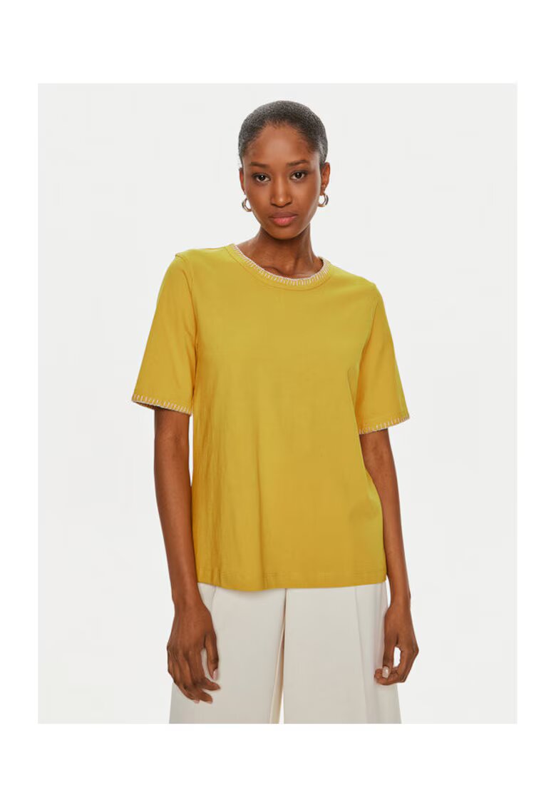 United Colors Of Benetton Tricou dama - 303801816 - Bumbac - Galben