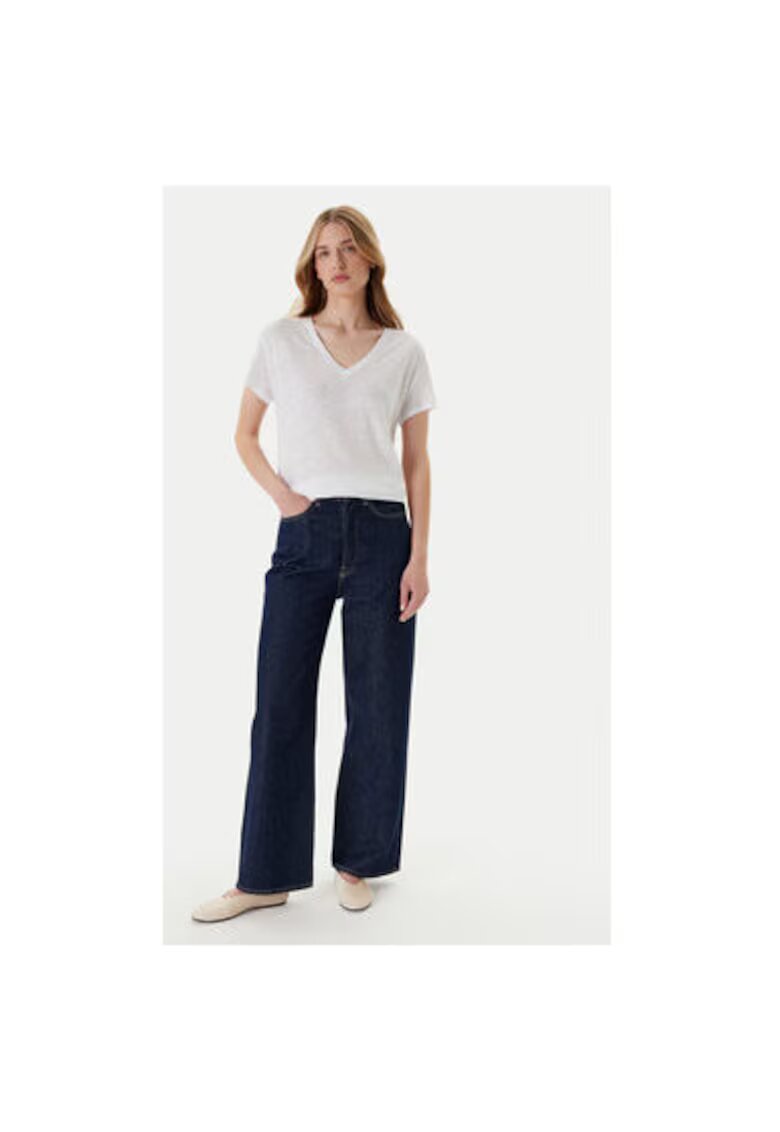 United Colors Of Benetton Tricou dama 37UJD401Q - In - Alb - Alb