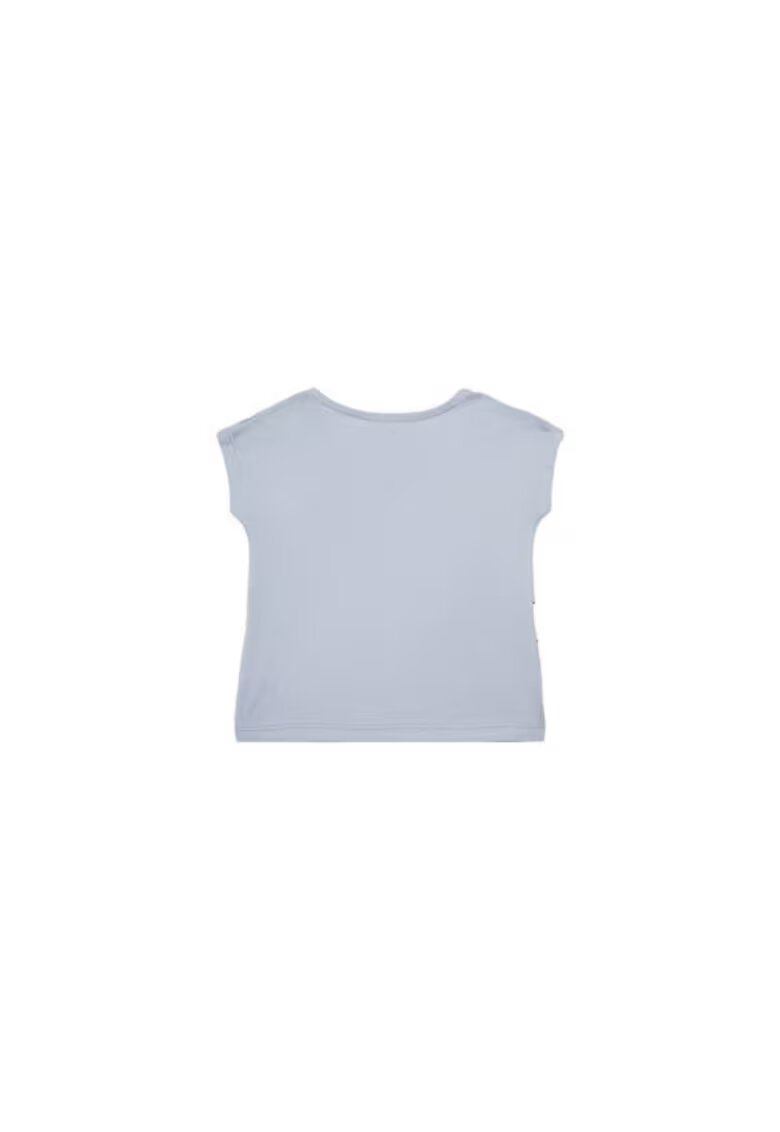 United Colors Of Benetton Tricou fete 3I1XA105X - Bumbac organic - 74 CM - Albastru